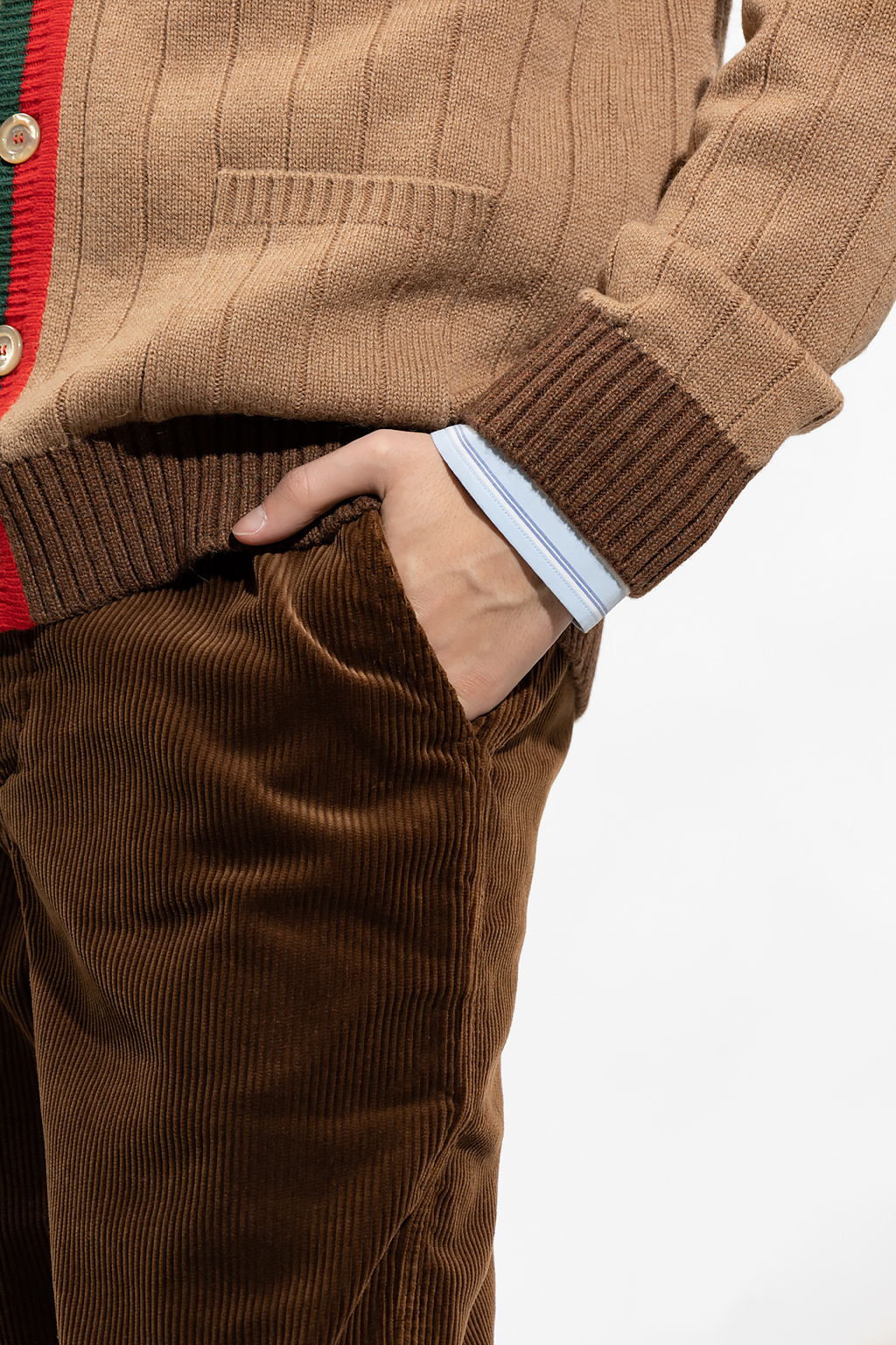 Gucci Tan Cotton Corduroy Trousers – BlackSkinny